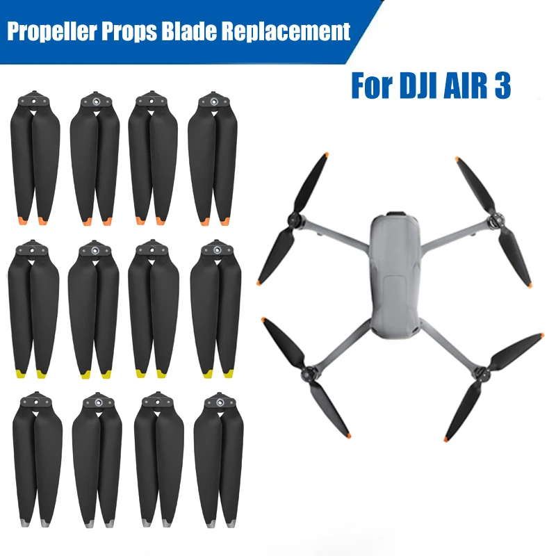 Propeller Props Blade Replacement 2 Pairs For DJI AIR 3 Drone Quick Release Wing Fans Spare Parts drone propeller,drone propellers,drone propeller blades,propeller replacement parts