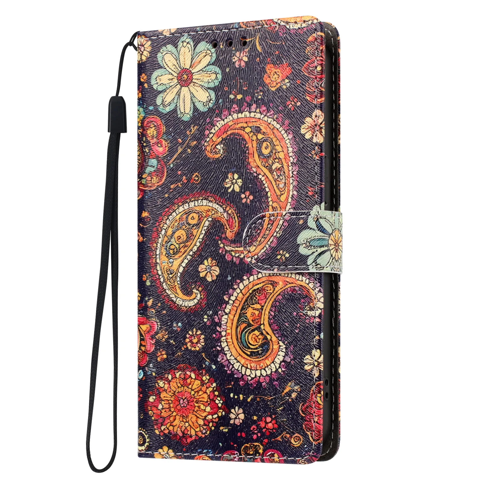 Leather Flip Flower Phone Case with Enhanced Protection and Stylish Design