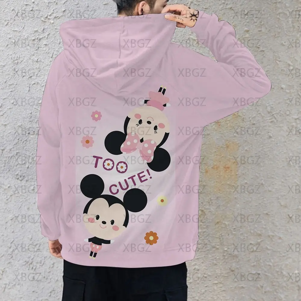 thumbnail image 1 of Disney-Sudadera con capucha de Minnie Mouse para mujer, ropa de pareja, Sudadera con capucha Y2k, sudadera con estampado, Top de moda para hombre y mujer, 1 of 3