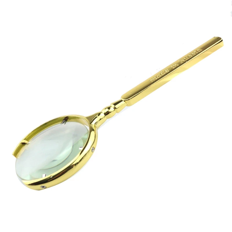 

10X Vintage Reading Magnifier Hand-Held Magnifying Glass With Optical Glass Magnifying Glass Lens Magnifie