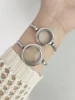 25mm/30mm Round Floating Living Memory Glass Locket Bangle 316L Stainless Steel for Floating Charms Small Photo Dry Flower 1