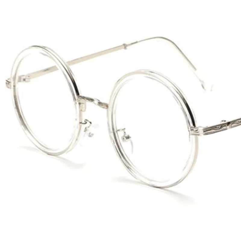 NEW Retro Spectacles Round Frame Eyeglasses Simplity Google Alloy Eyewear Ornamental Fashion Optical Glasses fashion eyeglasses