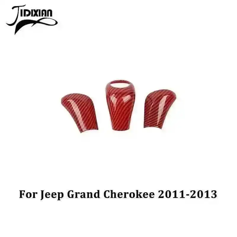 3 pcs red carbon