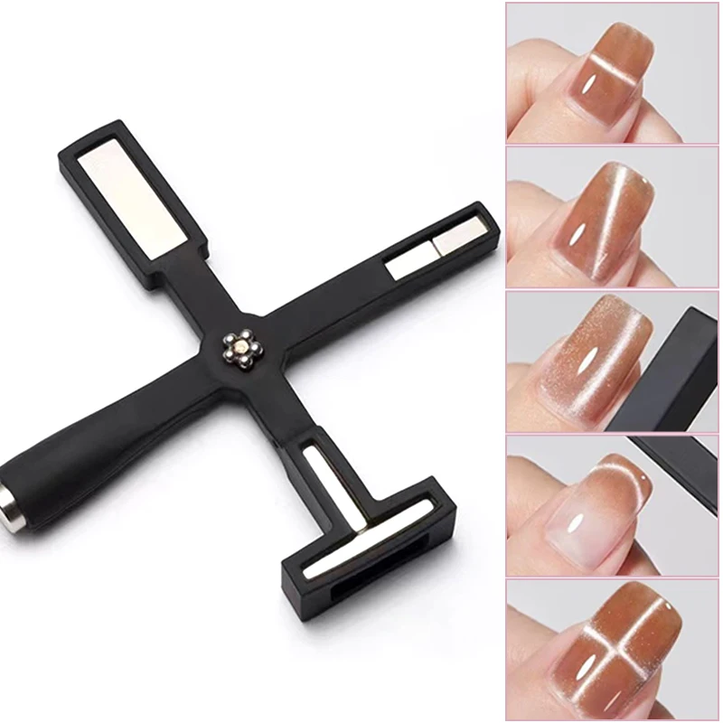 Cat Eye Nail Tool Magnetic Nail Art Tools Magnetic Nail Tools Nail Care Tools 5 In 1 Multifunctional Strong Cat Eye Magnet UV/LED Gel Nail Magnetic Stick For Manicure Art Design Special Tools
