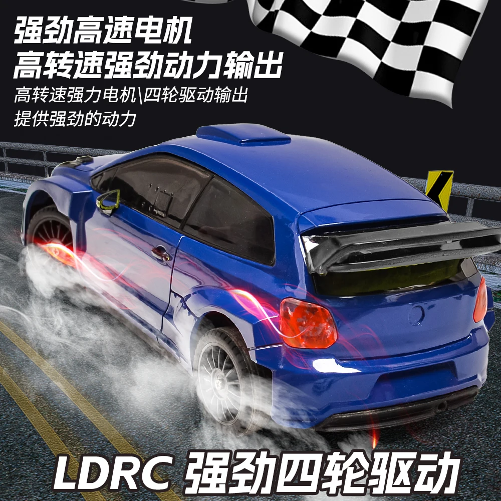 LD2801 RC Drift car 1:28 Race Cars 2.4g Radio Control 4WD High-Speed Motor Vehicle Model Cars Toy for Christmas Gifts 4