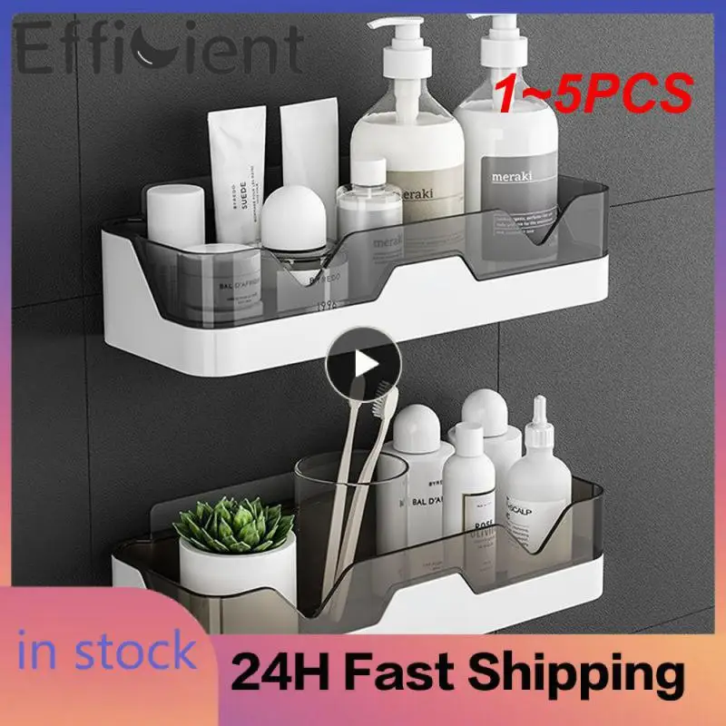 

1-5 шт., износостойкая настенная полка для туалета