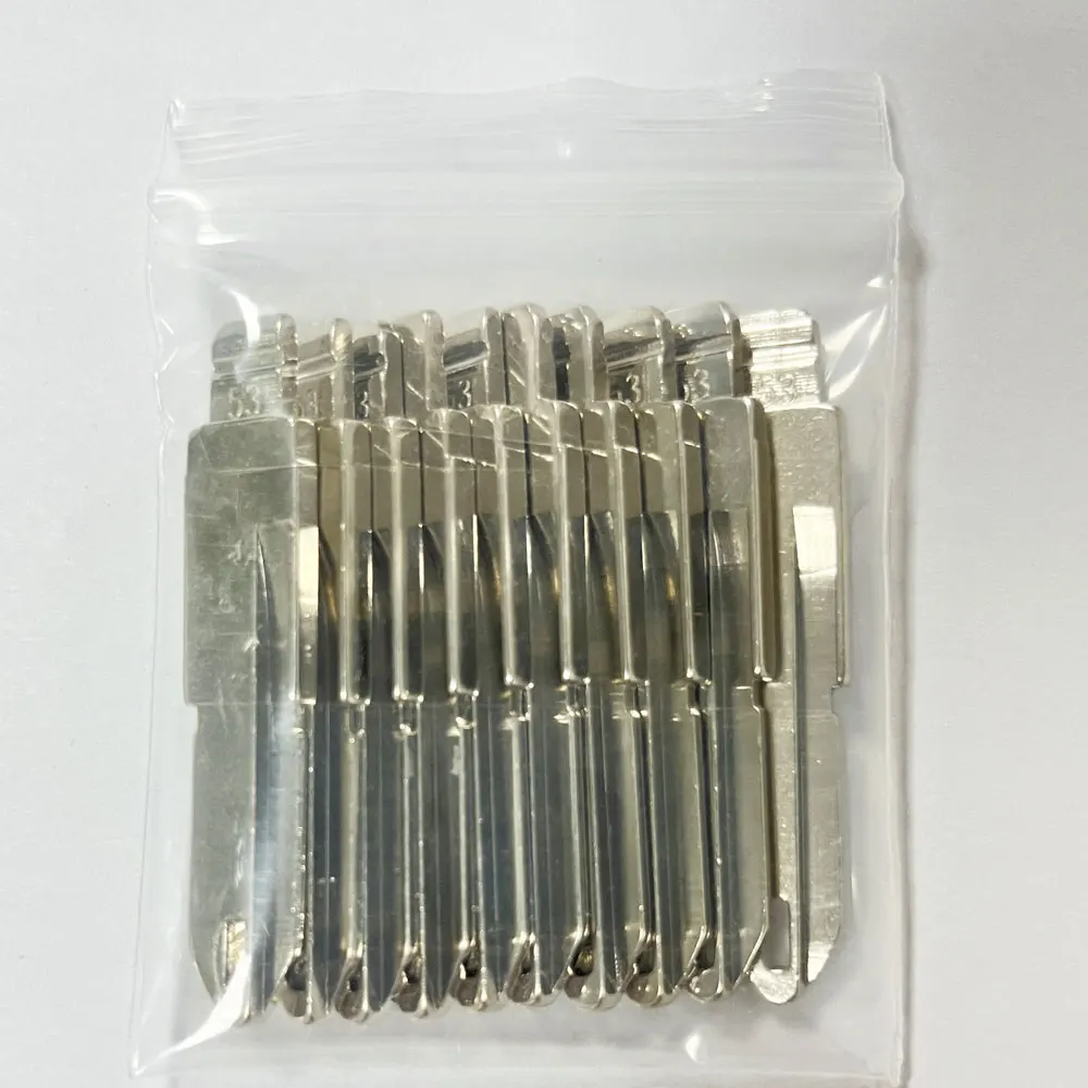 10pcs 53# NE72 Metal Uncut Blank Flip Remote Key Blade For Peugeot 206 207 Citroen Renault For Keydiy KD Xhorse VVDI JMD car remote key,car key