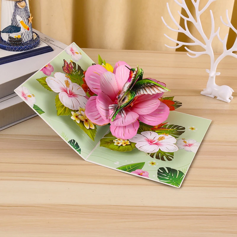 Greeting Cards 3D Butterfly Pop Up For Valentine's Day Mother Anniversary Wedding Invitation Birthday