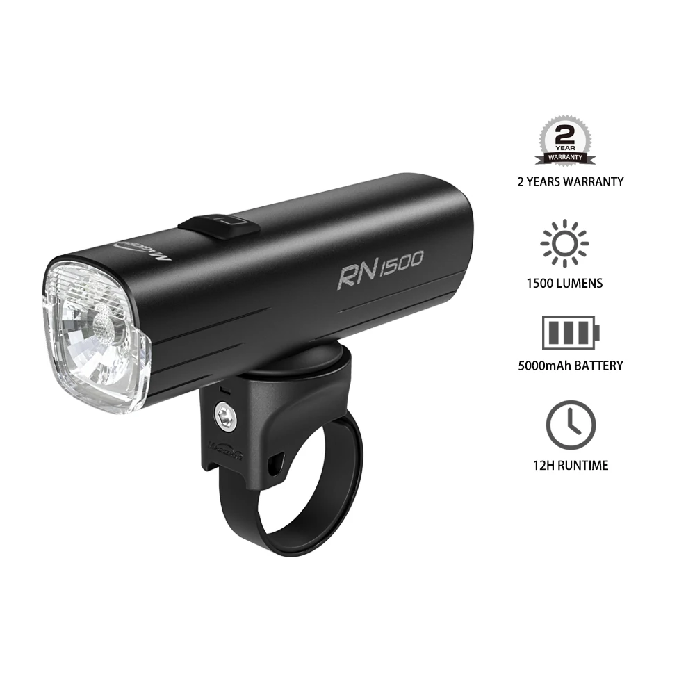 

Bike Light RN 1500, IPX7,5000mAh Battery Type-C Reverse Charging, Powerful Bike Headlight And SEEMEE 300 Bike Taillight Road