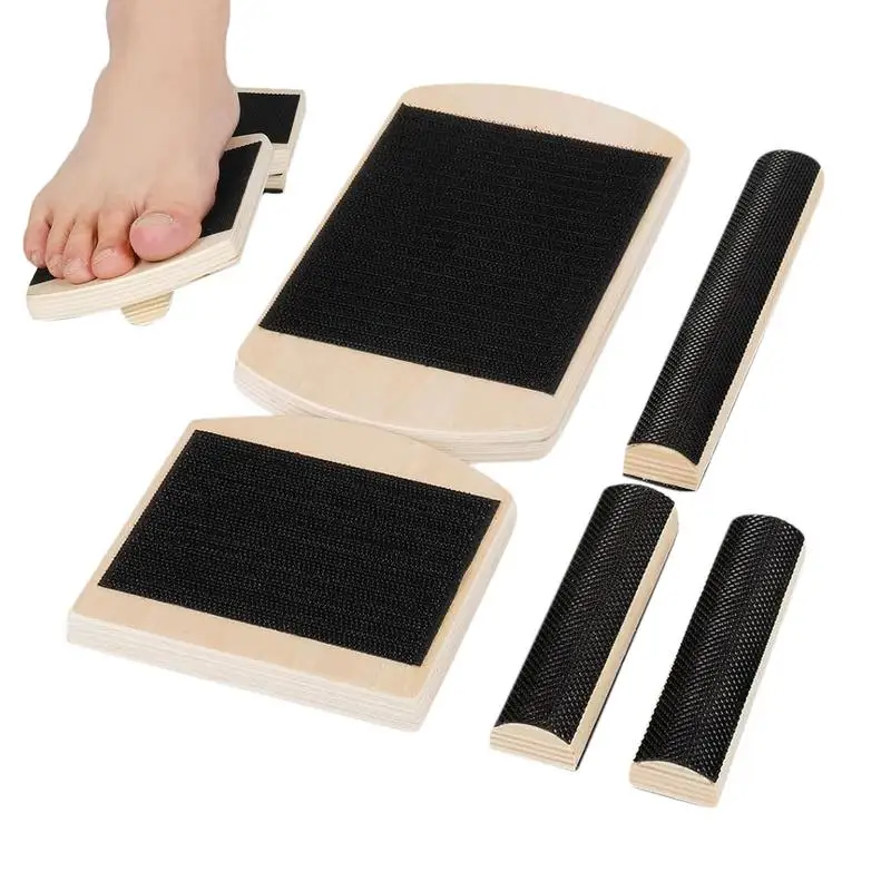 Single Foot Strengthener Balance Board Wooden Single Leg Training Balance Board Precision Correction Wobble For