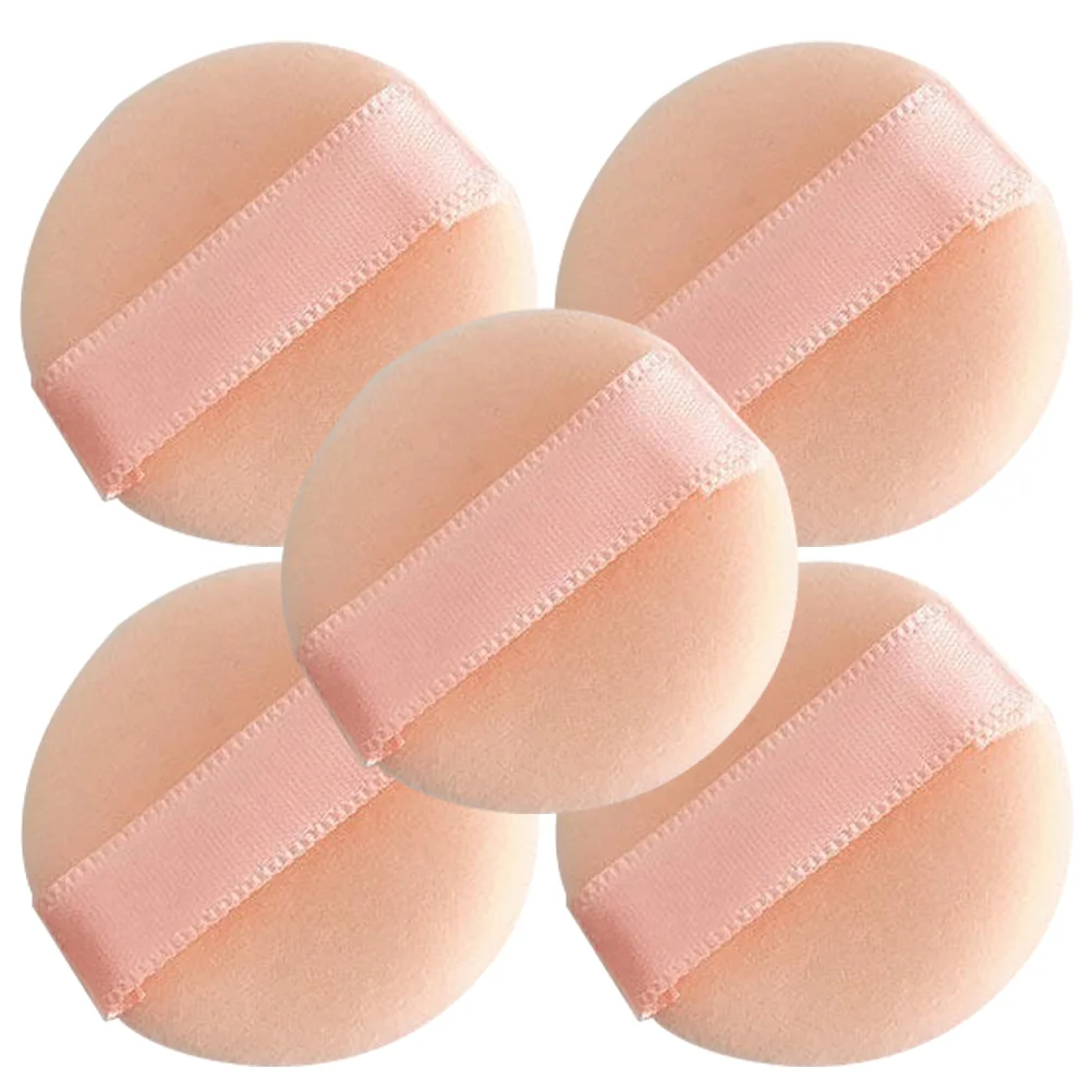 5 Pcs under Eye Puff Sponge Powder Concealer Practical Puffs Flocking Comfortable Makeup Girl Blender Sponges 2