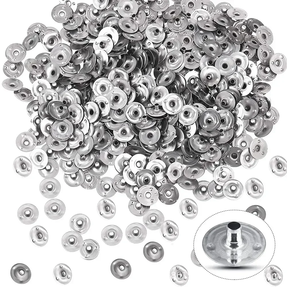 Description Picture 2 of item100 Pcs Durable Waxed Candles Making Metal Wick Sustainers Carry Holders Tabs Tool DIY Crafts Candle Wicks DIY Candle Making