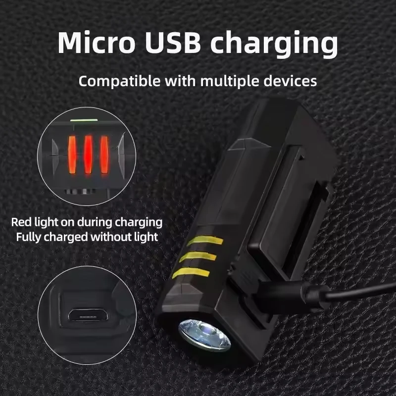 Bicycle Bike USB Rechargeable LED High Brightness Multi-Function Road MTB Cycling Safety Front Lights Outdoors Flashlight