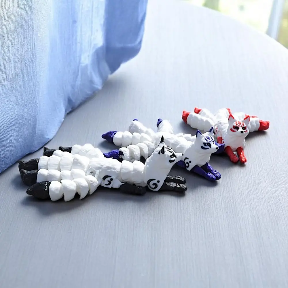 Joints Movable 3D Printed Animal Ornament 3D Printed Five Tailed 3D Printed Animal Model Animal Shape Cute