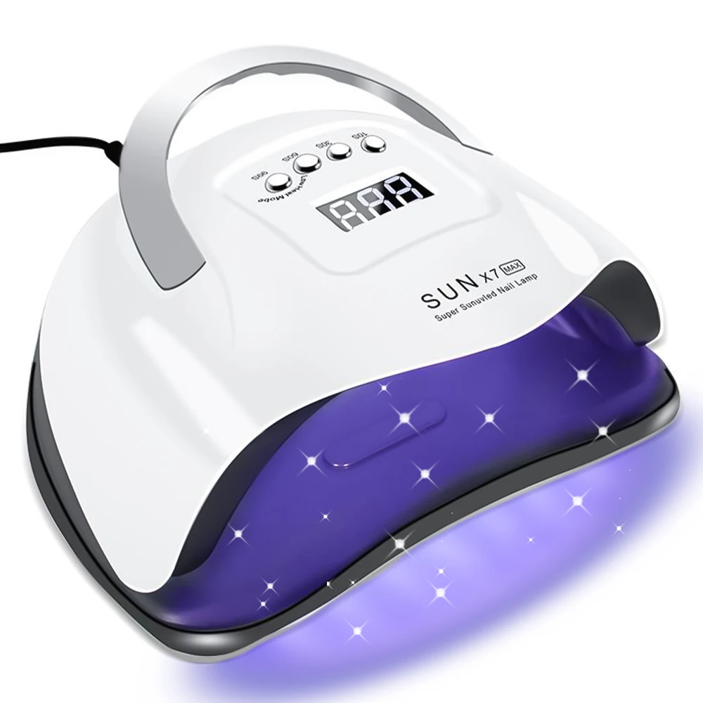 강력한 UV LED 네일 램프, 네일 경화, 대형 스크린, 전문 네일 장비, 매니큐어 건조 램프, 모든 젤 광택제