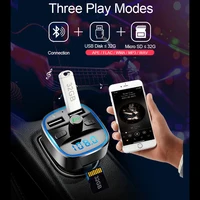A23 FM Transmitter Car Bluetooth-compatible 5.0 Audio Receiver MP3 Player Dual USB Fast Charging Handsfree Wireless Car Charger - Image 3
