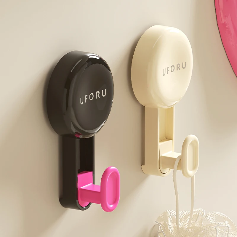 UFORU Suction cup hook perforation-free vacuum stick hook glass suction wall type bathroom kitchen non-trace strong hook 6