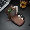 2025 New Men's Wallet PU Leather Purse Zipper Retro Style Short Wallets Men Card Holders Coin Storage Money Bag A03 3