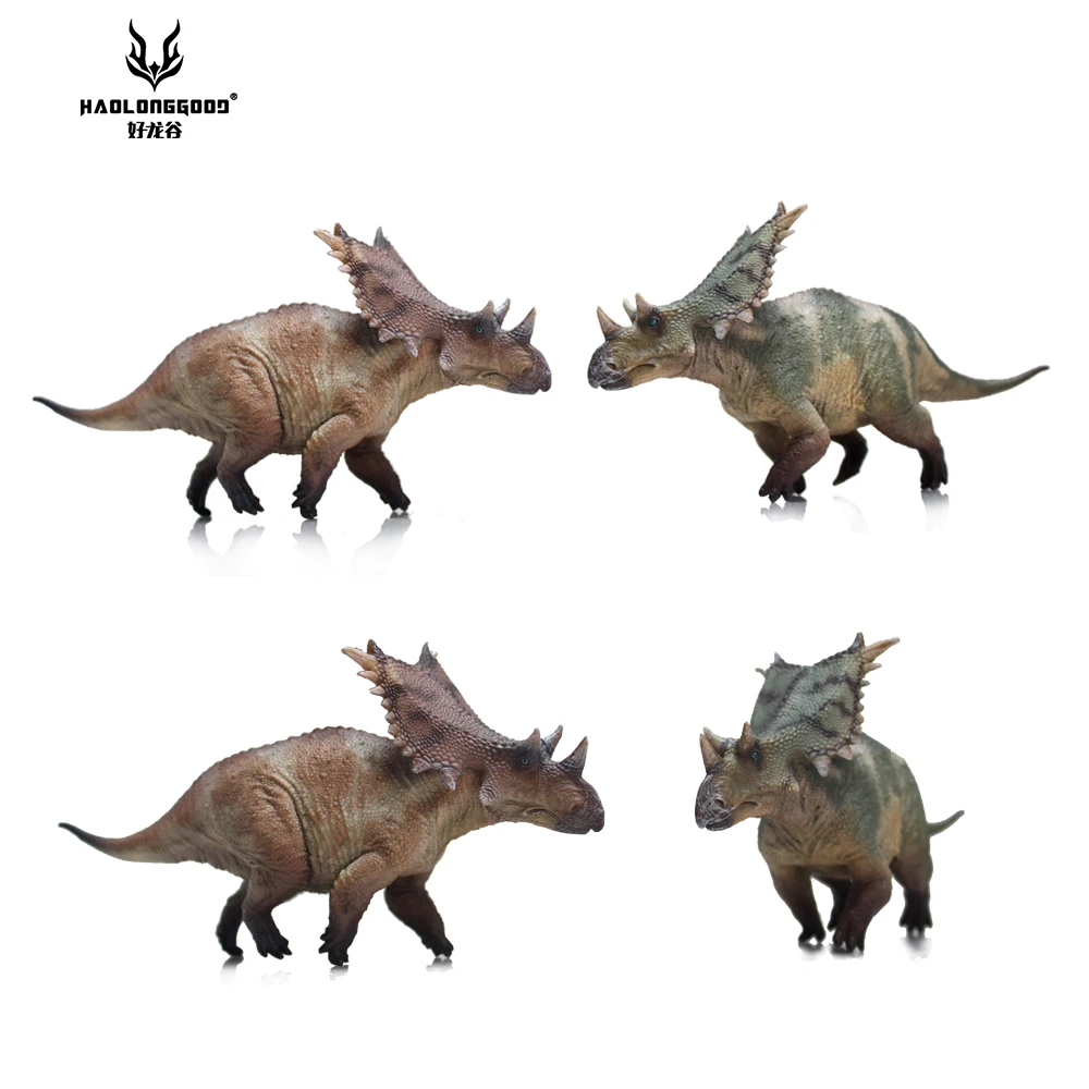 HAOLONGGOOD 1:35 Chasmosaurus Dinosaur Toy Ancient Prehistroy Animal Model