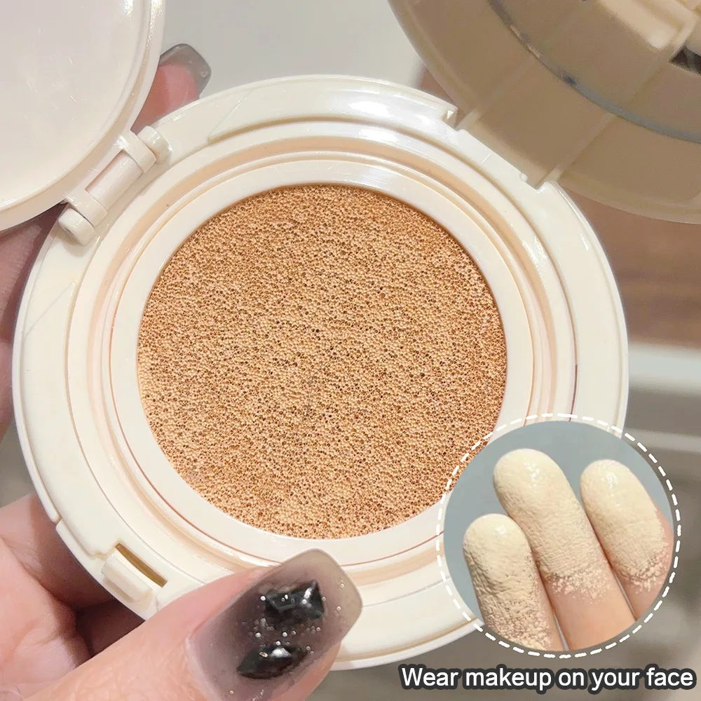 2 in 1 Double Layer Powder Cushion Clear Natural Lasting Brightening Gege Bear Makeup Concealer Loose Powder Cushion Cream
