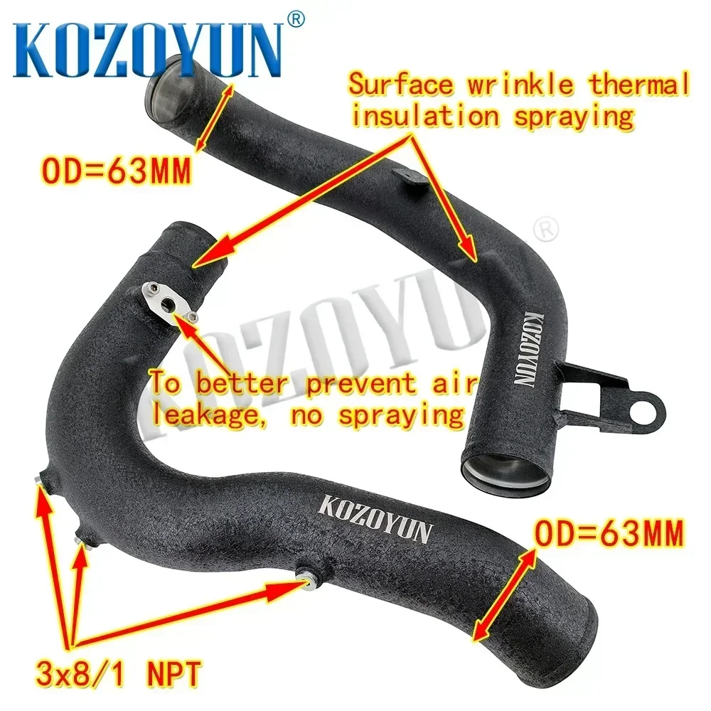 Charge Pipe Boost Pipe Intake pipe For Audi MK3 TT TTS 2.0T EA888 Gen 3 engine