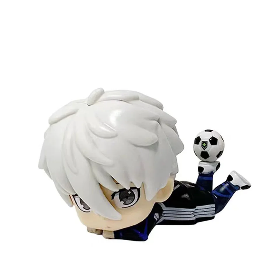 Blue Lock Kawaii Nagi Yisagi Isagi Yoichi Sitzende Actionfigur Puppe Tabletop Modell Anime Peripherie Kreatives Geburtstagsgeschenk Spielzeug – Detail 5