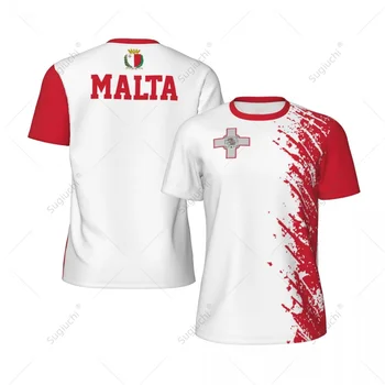 Exclusive design Malta Flag Grain 3D Printed Men For Running Bike Soccer Tennis Fitness Sports tshirt Mesh Fans Short T-shirt 1