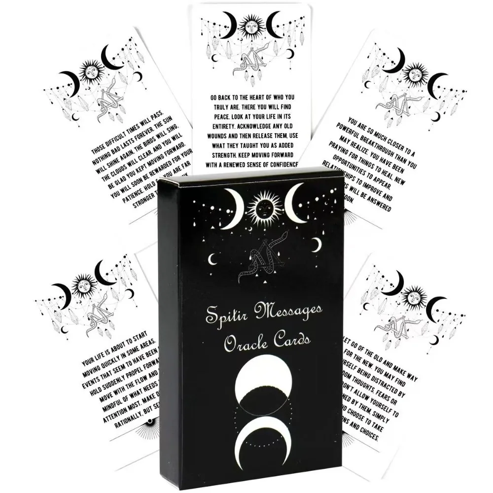 

10.3*6cm Spirit Messages Oracle Cards - A 54-Card Deck with Inspiring Messages From Your Guides