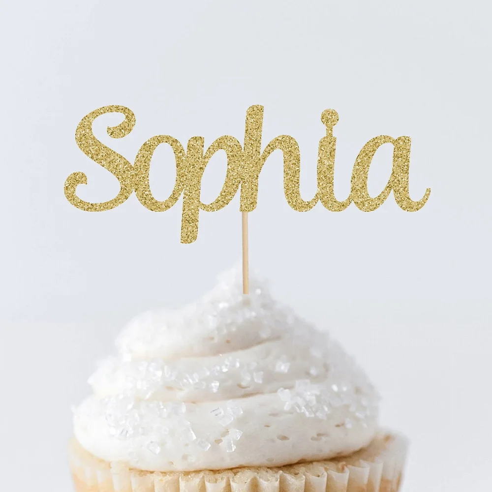 1PC Custom PMMA Cake Topper - Personalized Name Low-Saturation Accessory | Laser Engraved Warm Unique Gift for Celebrations 2