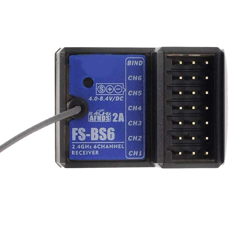 

Для приемника Flysky, 2,4 ГГц, 6 каналов, AFHDS2 для Flysky, FS-BS6 GT2E, GT2G, FS-GT5, Радиоуправляемый автомобиль, лодка, передатчик, прочный