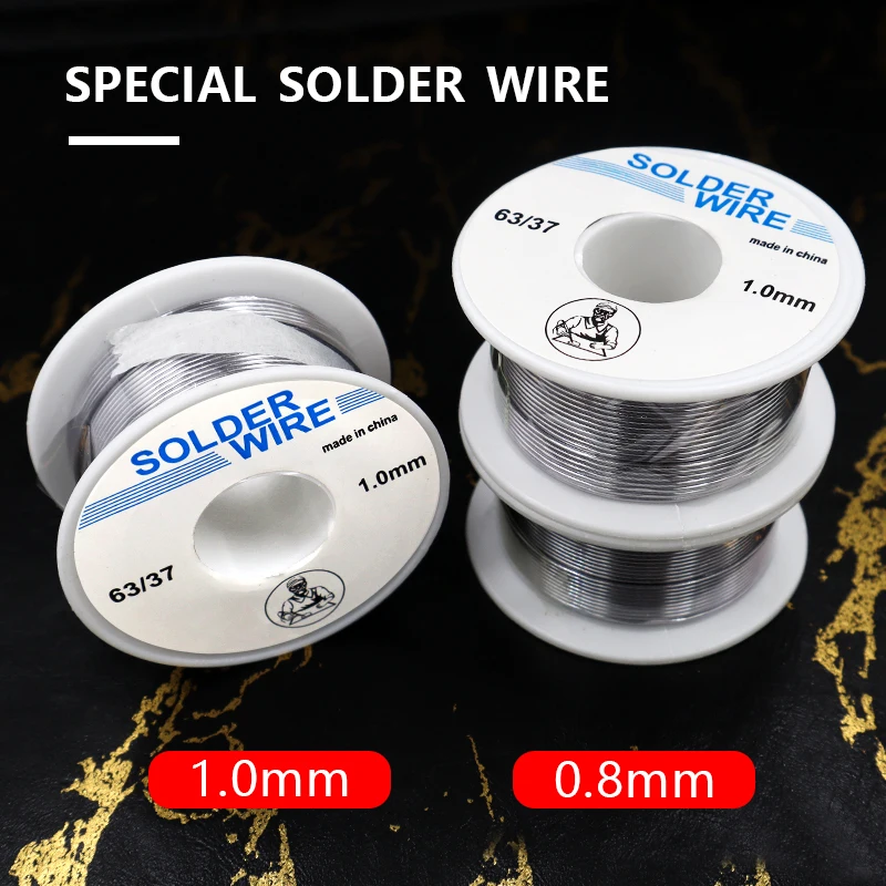Solder Wire 50g 1.0mm/0.8mm Flux Rosin Core Weldring Tin Lead Roll Soldering Wire Tin Melt Rosin Roll No-clean FLUX 2.0% soldering wire soldering tin wire welding wires