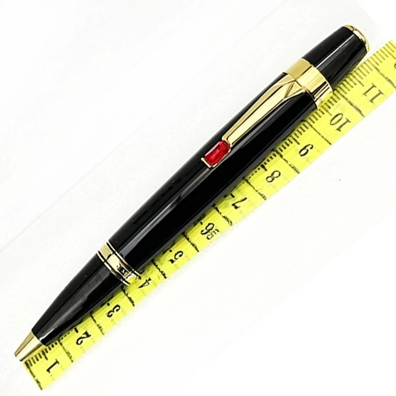 

Черная каучуковая металлическая шариковая ручка Monte MB в богемном стиле, мини-ручка с драгоценными камнями, случайный цвет, школьные и офисные принадлежности