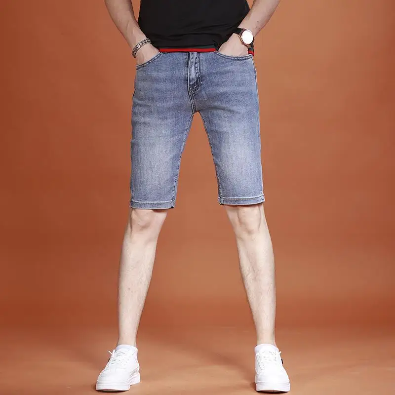 

New Men's Denim Shorts Summer Good Quality Shorts Fashion Relaxed Casual Outwear Leisure Brand Versatile New Stylish A29