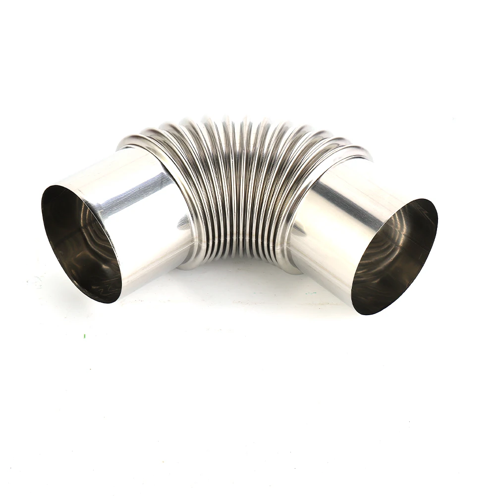 For Outdoor Camping Wood Stoves Chimney Hot Sale Stainless Steel 90 Degree Elbow Chimney Liner Bend 90° Multi Flue Stove Pipe