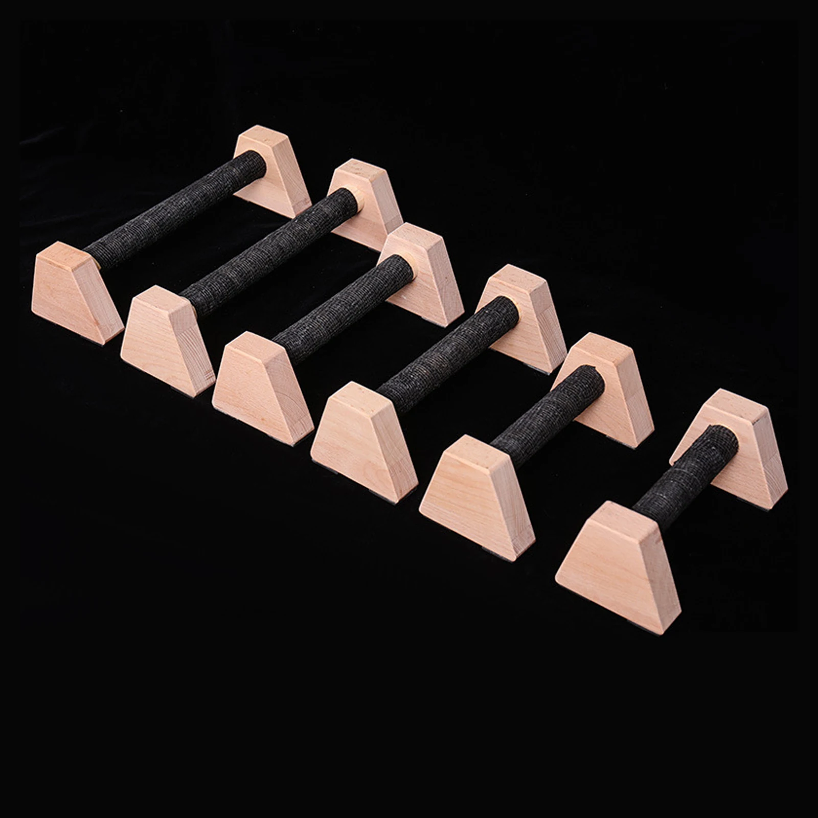 2x Push up Bars Stands Calisthenics Bars Portable Push Up Board Anti Slip Wood Workout Equipment For HomeGym Muscle Training