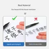 6/12pc Set Waterproof Oily Color Double Tip Permanent Markers Fine Tip Thick Tip Black Ink Drawing Pens Supplies Stationer 3