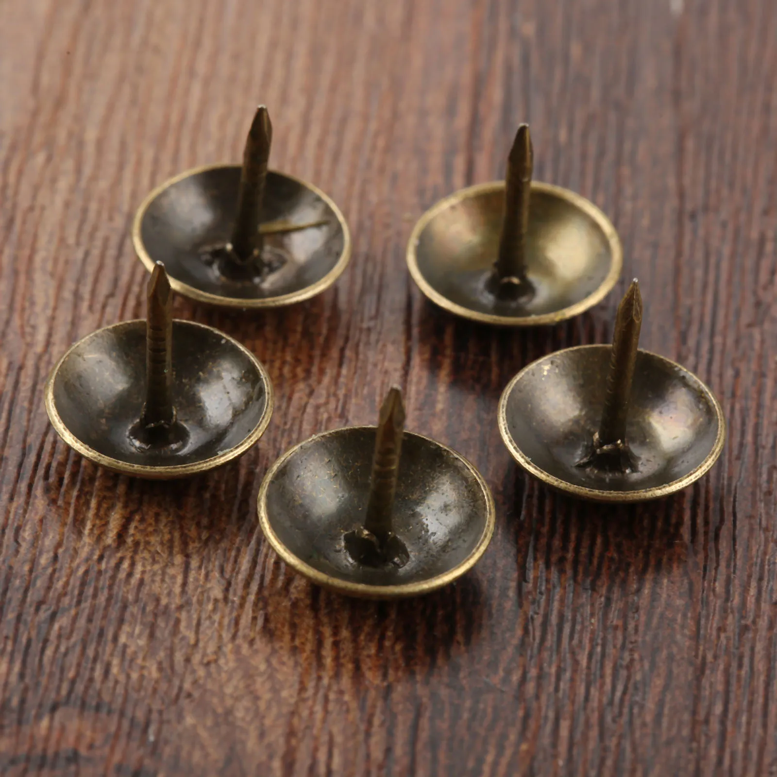 100Pcs 11x11mm Upholstery Nail Jewelry Gift Case Box Sofa Furniture Decorative Tack Stud Pushpin Doornail Antique Hardware
