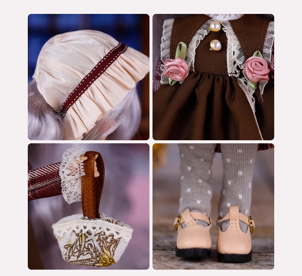 Madonna - Premium Custom Neo Blythe Doll with Purple Hair, Tan Skin & Matte Cute Face 5