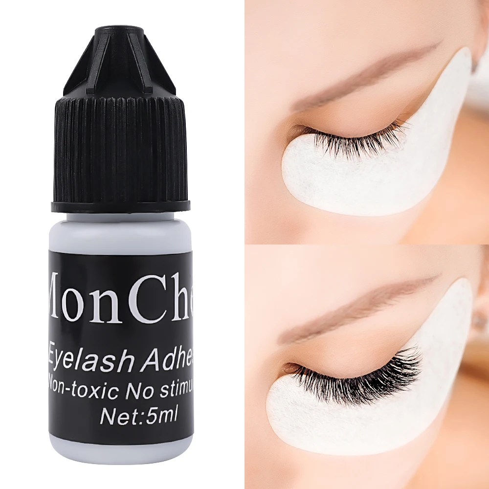 No Irritation Eyelash Glue Grafting Lasting Eyelash Extension Adhesive Black Waterproof Extra Strong Lashes Glue Makeup tools 2
