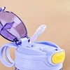 Botella de agua para niños con sorbete y seguro 550ml: Antiderrame Emoape