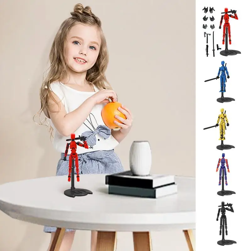 

3D Printed Model Action Robot Titan 13 Action Figures Multi Jointed Movable Lucky Nova 13 Action Figure Dummy Toy For Kids