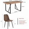 Dining Table Set for 4, 31"D X 55"W X 30"，HIdeal for Kitchen Dining Room,Durable & Sturdy ,Modern 55'' Wood Dining Table 2