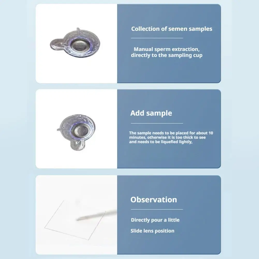 1Set High-end Comprehensive Sperm Concentration Test Kit For Home Quick And Accurate Assessment For Men Reusable Sperm Care sperm concentration test kit