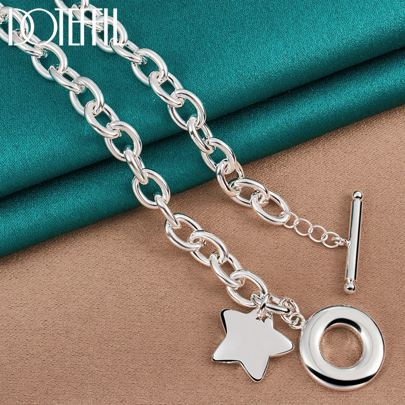 GARNI スターリングシルバー ネックレス ペンダント トップ Doteffil-スターリングシルバーの星型ペンダントネックレス,18