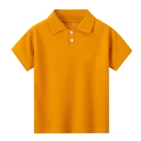 1/3 Pack enfants couleur unie POLO garçon beau mode T-shirt revers confortable demi manches fille Joker manches courtes 5