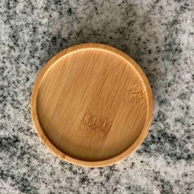 1pc Kung Fu Tea Ceremony Bamboo Coaster Heat Insulation Mat Bamboo Round Wooden Coaster Thermal Insulation Pads