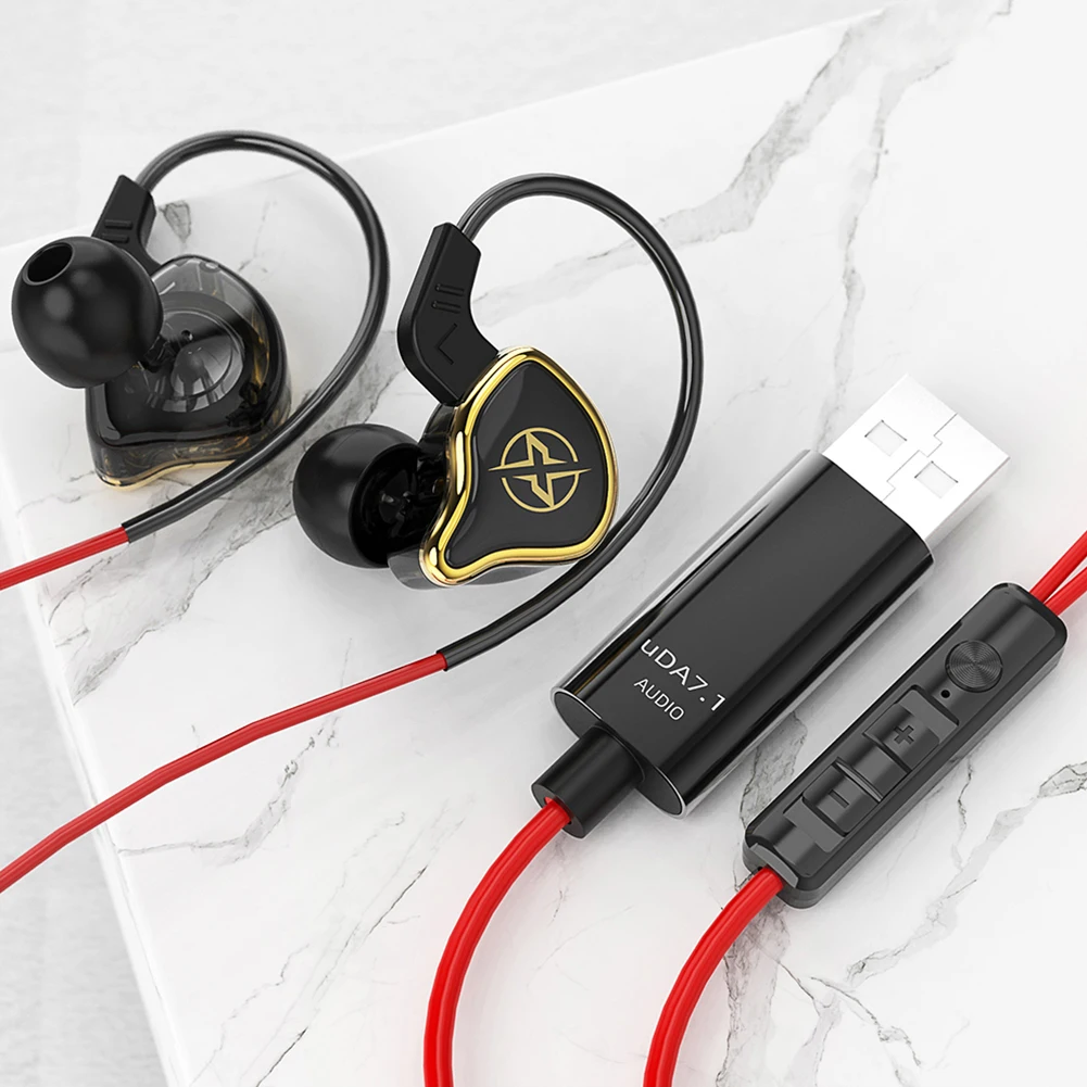Noise-Cancelling Wired USB Gaming Headset with Microphone and Remote Control