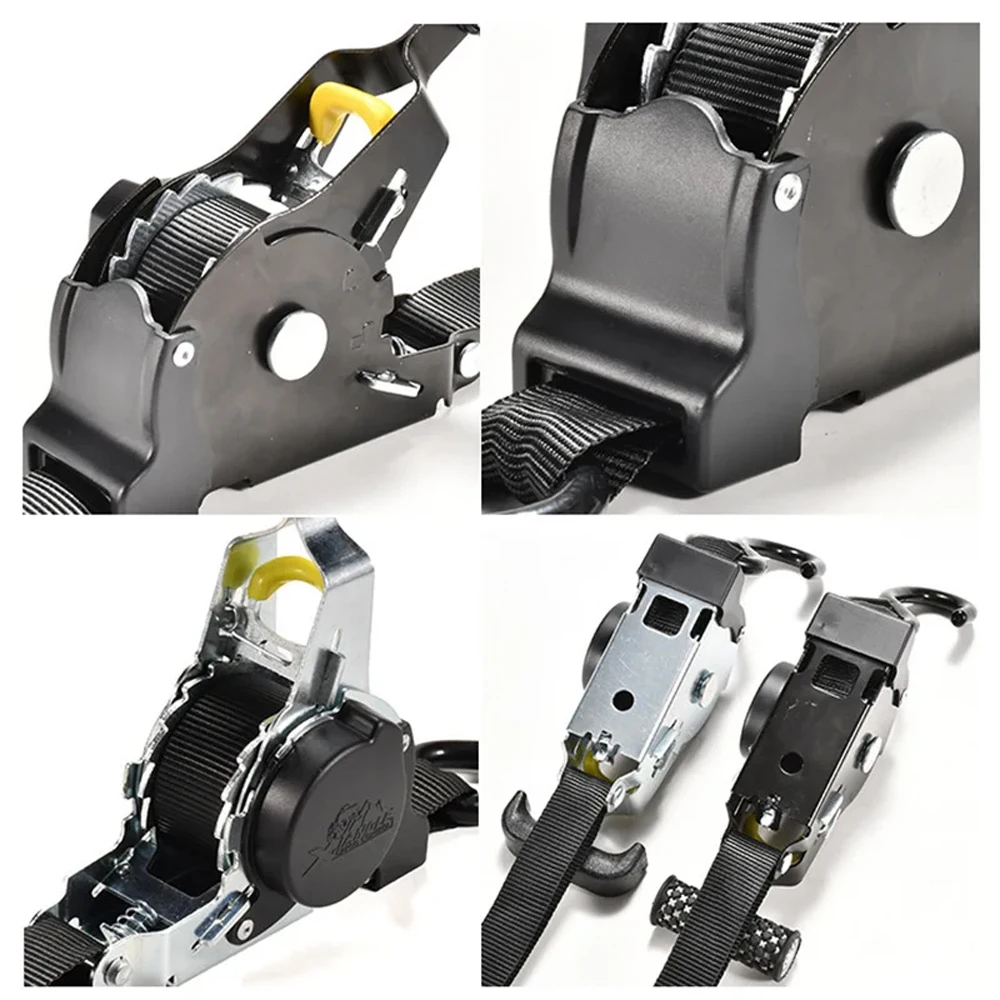 Auto Straps For Cargo Tape Retractable Belts For Load Luggage Strap Ratchet Tensioner Belt Motorcycles Ratchet Strap Car