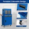 Tool Chest Heavy Duty Rolling Tool Box with Cabinet 5-Drawer for Lockable & Removable Cabinet for Garage and Workshop 6