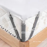 4Pcs/lot Bed Sheet Fasteners Holder Gadgets for Bed Sheet Organizer Mattress Cover Clip For Home Elastic Straps Adjustable Clips 4